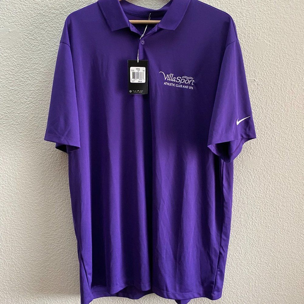 Villa Sport Athletic Club And Spa Nike Golf DRI-FIT Polo Shirt Men's 2XL NWT